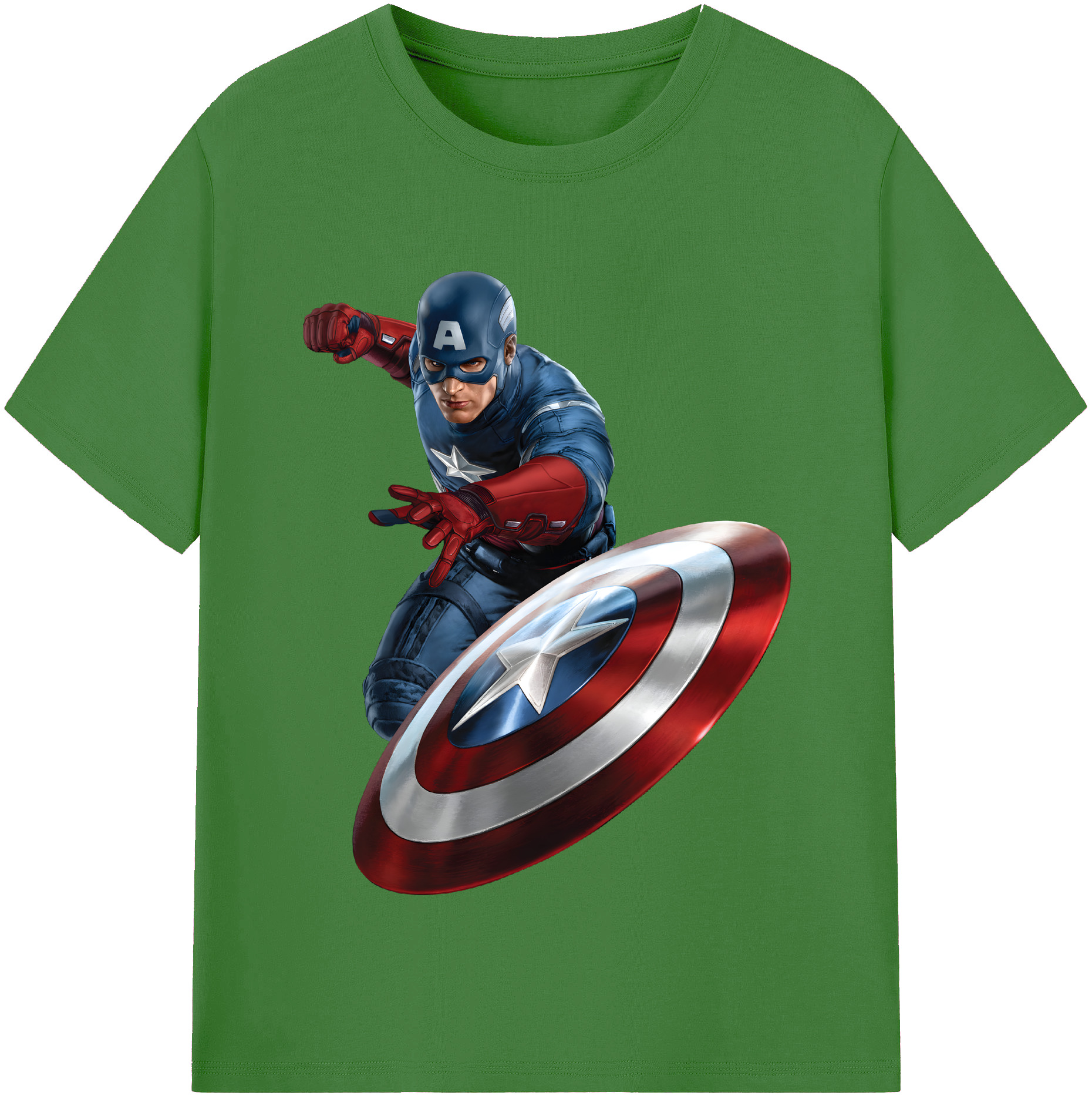 （画像用） アベンジャーズ The Avengers レディースカジュアルプリントTシャツ（綿100％）